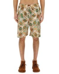 Drole de Monsieur - Bermuda Shorts With Print - Lyst