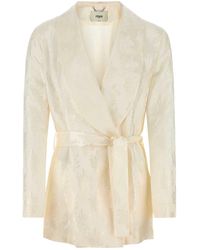 Fendi - Silk Blazer - Lyst