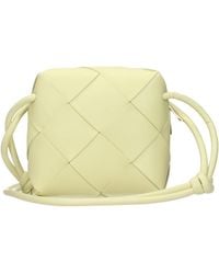 Bottega Veneta - Cassette Crossbody Bags For /Ice Cream Leather - Lyst