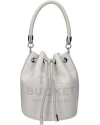 Marc Jacobs - Handtaschen Frauen Leder weiß/Baumwolle - Lyst