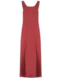 Alberta Ferretti - Square Neck Maxi Dress - Lyst