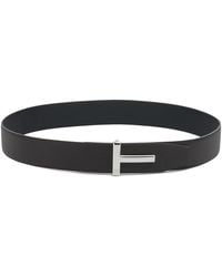 Tom Ford - "T Icon" Reversible Leather Belt - Lyst
