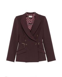 Elisabetta Franchi - Jas Bordeaux - Lyst