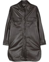 Stella McCartney - Stella Mc Cartney Faux Leather Overshirt - Lyst