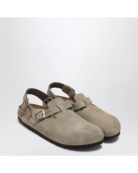 Birkenstock - Taupe Suede Tokyo Slipper - Lyst