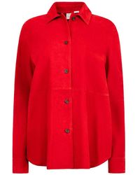 TOTEME - Suede "Overshirt" Shirt - Lyst