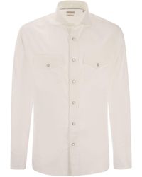 Brunello Cucinelli - Easy Fit Cotton Button Down Shirt - Lyst