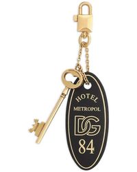 Dolce & Gabbana - Keychain With Logo Appliqué - Lyst