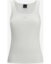 Pinko - Stretch Cotton Tank Top - Lyst