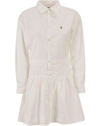 Polo Ralph Lauren - Oxford Cotton Shirt Dress - Lyst