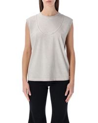 DIESEL - T-Embej Sleeveless Cotton T-Shirt - Lyst