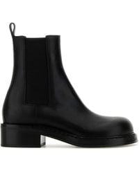 Bottega Veneta - Leather Cliff Ankle Boots - Lyst
