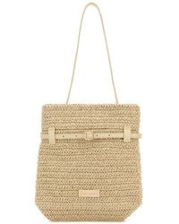 MANU Atelier - Raffia Mini Tote Du Jour Shoulder Bag - Lyst