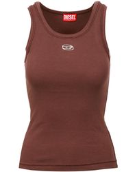 DIESEL - Top Marrón - Lyst