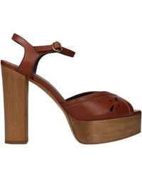 Celine - Leather Sandals - Lyst