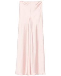 Norma Kamali - Wide Leg Trousers With A Satin Finish - Lyst