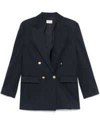 P.A.R.O.S.H. - Crew Cotton Blend Blazer Jacket - Lyst