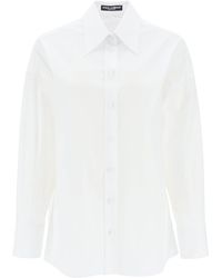 Dolce & Gabbana - Maxi Shirt With Satin Buttons - Lyst
