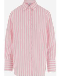 Aspesi - Katoenen Shirt Met Gestreept Patroon - Lyst