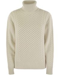 Fabiana Filippi - Turtleneck Jumper With Special Workmanship - Lyst