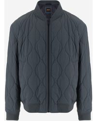 BOSS - Nylon Jacket With Quilted Pattern - Lyst