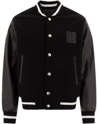 Givenchy - Bomberjacke Mit Logo - Lyst