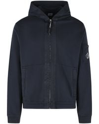 C.P. Company - Cp Bedrijf Blauw Katoenen Sweatshirt - Lyst