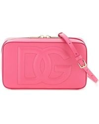 Dolce & Gabbana - Camera Bag In Pelle Con Logo - Lyst