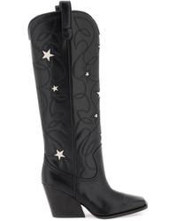 Stella McCartney - Stella Mc Cartney Texan Stiefel mit Star -Stickerei - Lyst