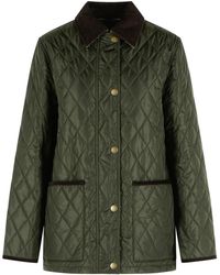 Burberry - Groen Polyamide Jack - Lyst