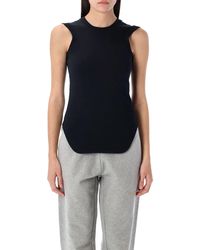 The Attico - De Attico Top Zwart - Lyst