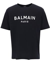 Balmain - Logo Druck T -Shirt - Lyst