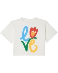 Stella McCartney - "Flower Love" T-Shirt - Lyst