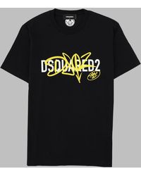 DSquared² - T Shirt Con Stampa E Logo - Lyst
