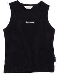 Palm Angels - Logo Rib Tank Top Girl - Lyst