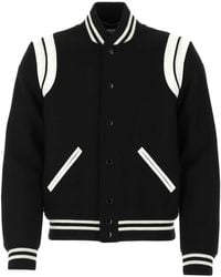 Saint Laurent - Wool Bomber Jacket - Lyst