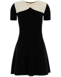 Valentino Garavani - Viscose Blend Mini Dress - Lyst