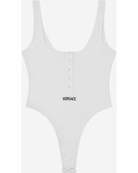 Versace - Bodysuit Cotton Rib - Lyst
