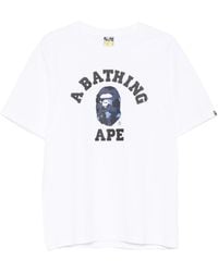 A Bathing Ape - Color Camo College Tee M - Lyst