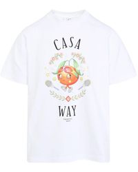 CASABLANCA - Casa Way Kawaii Printed T-Shirt - Lyst