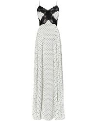 Self-Portrait - Dress With A Polka Dot Pattern - Lyst