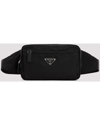 Prada - Re Nylon En Saffiano Heuptas - Lyst