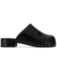 Our Legacy - Black Leather Naoto Mules - Lyst