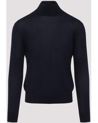 Saint Laurent - Wool, Cashmere, And Silk Blend Sweater - Lyst