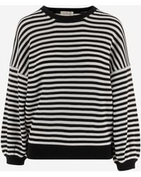 Bruno Manetti - Cotton Striped Knit - Lyst