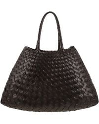 Dragon Diffusion - Santa Croce Small Woven Leather Bag - Lyst