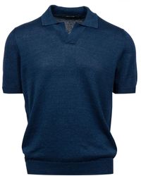 Tagliatore - T -Shirts und Polos Blau - Lyst