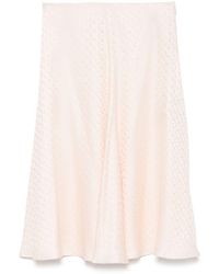 スカート FENDI FF silk skirt Pink Skirt Silk Pink | Fendi