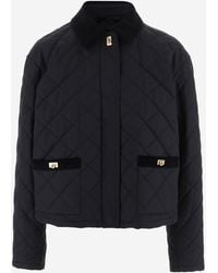 Ferragamo - Gewatteerd Jack Van Katoenmix - Lyst