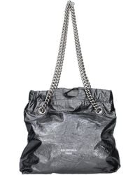 Balenciaga - Crush Shoulder Bag Leather/Steel - Lyst